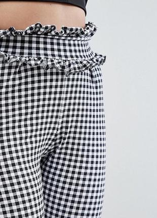 Красивые женские штаны 7/8 😍. штаны в клетку2 фото