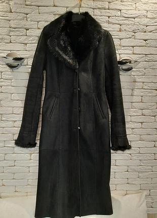 Натуральная дубленка (овчина) с мехом норки