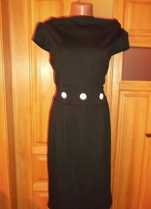 Стильне чорне плаття олівець міді трикотаж р. 14 - dunnes stores