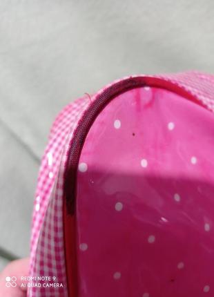 Розовая проклеенчатая большая сумка  с короткими ручками с фото котов собак think pink6 фото