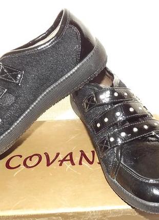 Туфли covani закрытые кожаные 35 размер 22 стелька