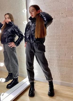 Куртка лаковая плащевка 140-158 р-р