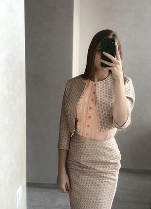 Жакет / пиджак укороченый ручная робота