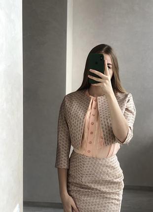 Жакет / пиджак укороченый ручная робота4 фото