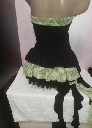 Платье коктельное со шлейфом1 фото