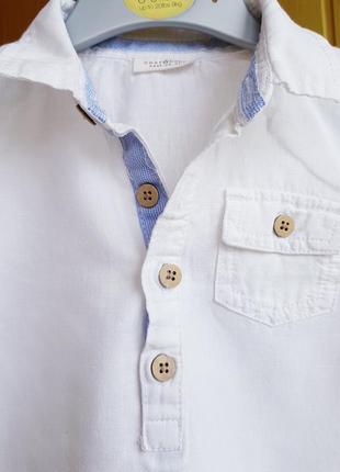 Льняной бодик б/у, 12-18 мес. next.