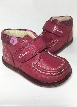 Кожаные ботиночки clark’s, 20(4f)размер.1 фото