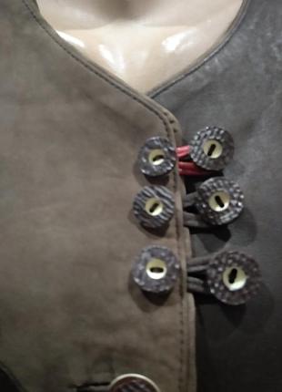 Винтажный кожаный пиджак seiden leder2 фото