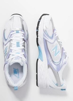 Кроссовки женские new balance mr 530 белые / сиреневые (нью баланс, кросівки)3 фото