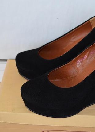 Черные туфли marco piero, 37 р., италия