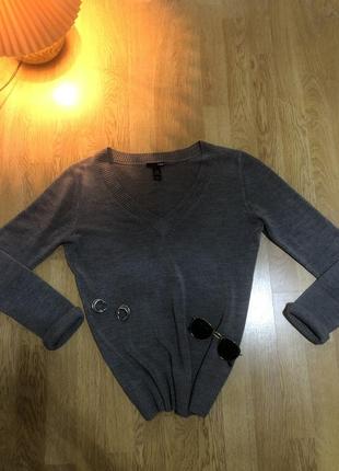 Базовый пуловер h&m, сіра кофта3 фото