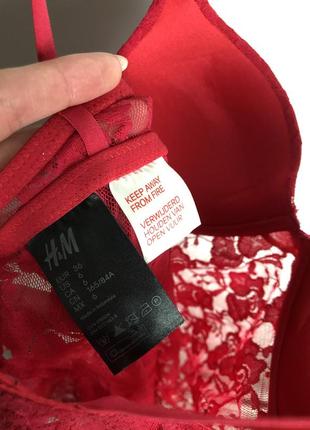 Соблазнительный красный кружевной пеньюар от h&m8 фото