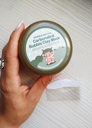 Маска для обличчя киснева бульбашкова очищаюча і відлущувальна bioaqua (100мл)