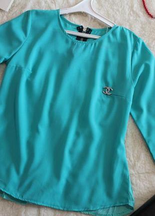 Блуза зі спинкою-плісе