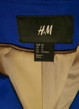 Пиджак,жакет цвета электрик от h&m3 фото