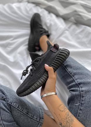 Adidas yeezy boost 350 🆕 шикарні жіночі кросівки 🆕чорні рефлективні адідас ізі буст🆕1 фото