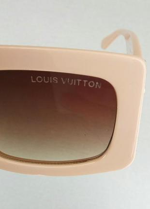 Louis vuitton очки женские солнцезащитные кремовые с градиентом9 фото