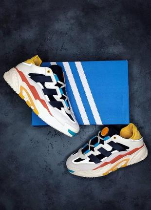 Adidas niteball шикарные мужские кроссовки адидас белые2 фото