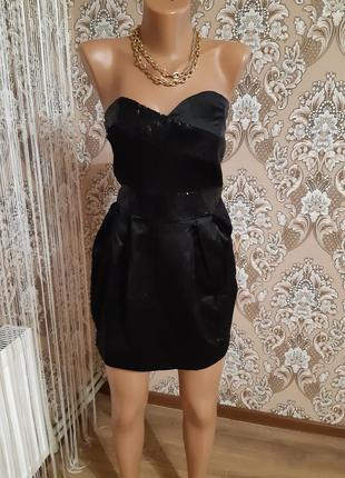 Вечернее клубное нарядное платье мини