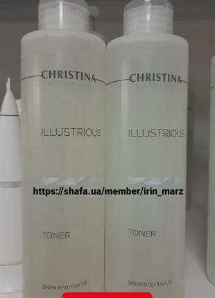 Christina illustrious toner восстанавливающий тоник для лица с кислотами от пигментации