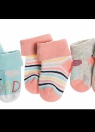 Махрові шкарпетки для дівчинки ovs 18-24м3 фото