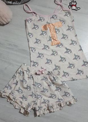 Піжама від love to lounge/піжама з принтом disney/піжама шортами