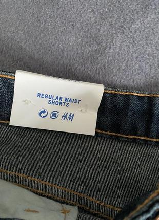 Новые джинсовые шорты флисе h&m2 фото