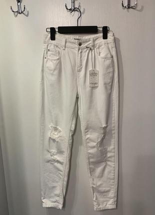 Жіночі білі джинси "pull&bear", розмір 26