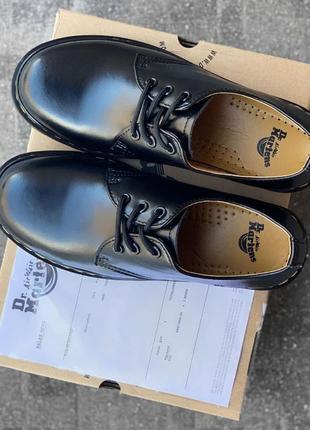 Туфлі доктор мартінс чорні, мартінси(36рр - 45рр) dr.martens 1461 black5 фото