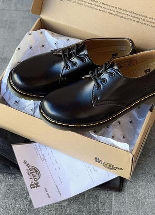 Туфлі доктор мартінс чорні, мартінси(36рр - 45рр) dr.martens 1461 black9 фото