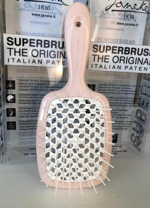 Расческа janeke в самом востребованном цвете пудра