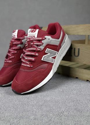 Мужские кроссовки  new balance 997 бордовые