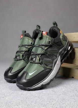 Мужские кроссовки nike air max 270 bowfin зелёные с чёрным