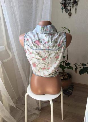 Жилетка рубашка на завязках denim co 2