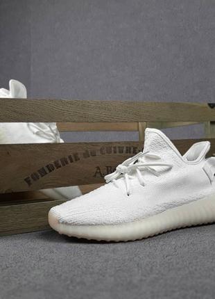 Adidas yeezy boost 350 белые🆕шикарные кроссовки🆕купить наложенный платёж7 фото