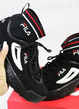 Fila кроссовки с носком, 36-41 размер, новинка, нубук натуральный