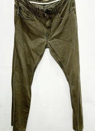 Reserved джинси чоловічі коричнево зелені оригінал розмір 31/32