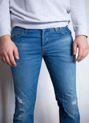 Потёртые синие джинсы tom tailor