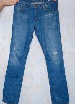 Сині потерті джинси tom tailor8 фото