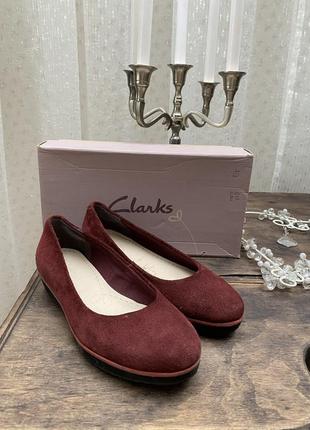 Туфельки clarks нубук