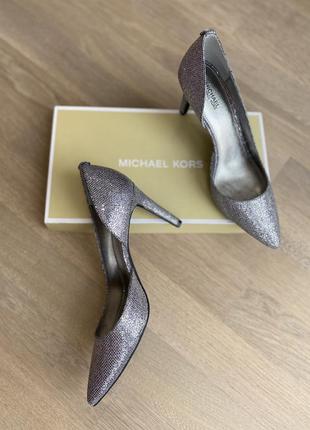Michael kors туфли, босоножки на каблуке. 38,5. майкл корс3 фото