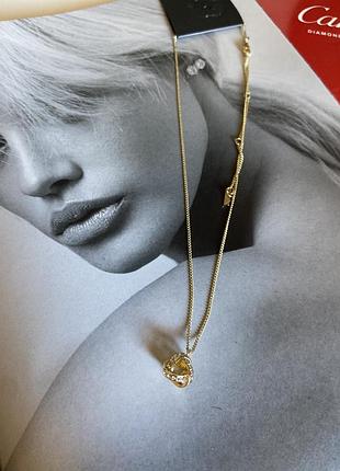 Ланцюжок з кулоном позолота pilgrim камені swarovski