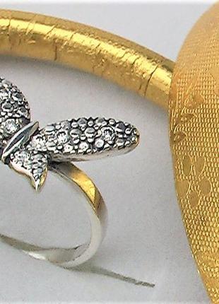 Кольцо перстень серебро 925 проба 2,46 грамма размер 17,5