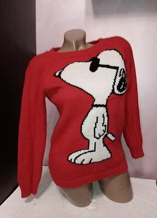 Свитер теплый снупи