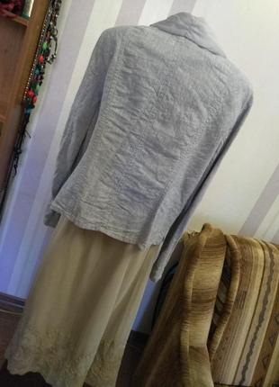 Льняная блуза, блузка рубаха ,7 фото