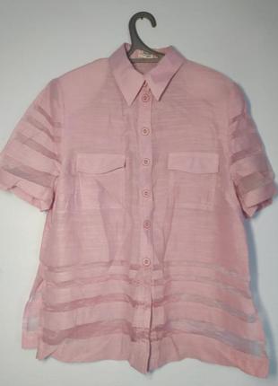 Блуза, сорочка, з прозорими вставками / рубашка с прозрачными вставками