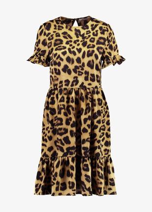 Леопардовое платье na-kd размер м4 фото