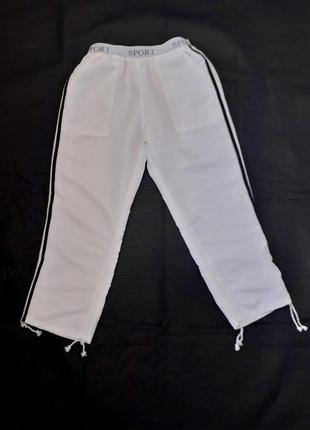 Штани штани білі бриджі з лампасами