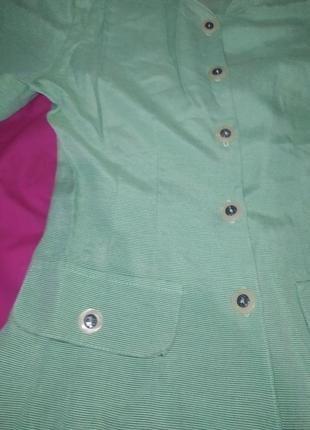 Подовжена блуза- пиджак, жакет, яркий пиджак з v-вирезом aygin6 фото