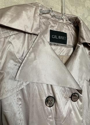 Шелковый тренч плащ бренда gil bret, размер 38, s-m3 фото